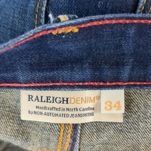 Raleigh Jones White Oak Cone Denim Selvedge Jeans Men 34x34 Dark Wash